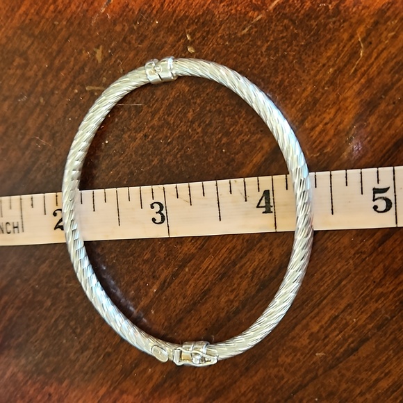 Sterling Bangle Bracelet - Picture 7 of 7